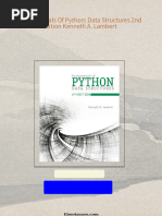 PDF Fundamentals Of Python: Data Structures 2nd Edition Kenneth A. Lambert download