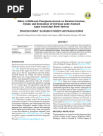 Effect of Different Phosphorus Levels on Nutrient Content,