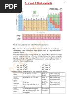 8 d and f Block Elements Notes