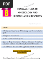 CH-8 BIomechanics and Kinesiology