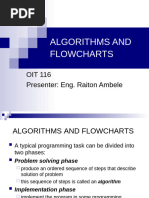 OIT 116 - Lecture 3 Algorithms and Flowcharts1