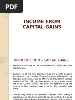 INCOME FROM CAPITAL GAINS