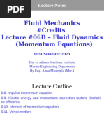 Lecture 06B - Fluid Dynamics(Momentum Equations)