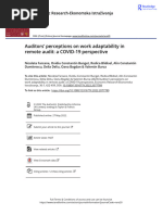 Auditors perceptions on work adaptability in remote audit a COVID-19 perspective