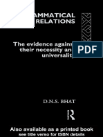 Bhat_Grammatical relations the evidence against their necessity and universality