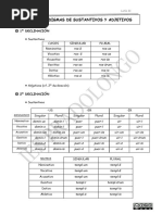 PARADIGMAS SUSTANTIVOS Y ADJETIVOS-LATÍN