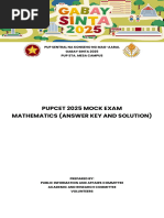 Gabay Sinta 2025 - Pupcet Math (Answer Key)