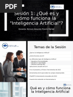 Sesión 1 - Qué es y cómo funciona la Inteligencia Artificial