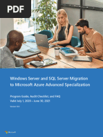 V1.0.3 Windows Server and SQL Server Migration to Microsoft Azure Advanced Specialization Audit Checklist