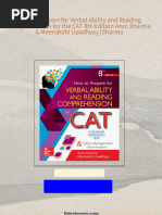 Instant Access to How to Prepare for Verbal Ability and Reading Comprehension for the CAT 8th Edition Arun Sharma & Meenakshi Upadhyay [Sharma ebook Full Chapters