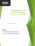 3- ESTRUTURA DE CONDIÇÃO E REPETIÇÃO