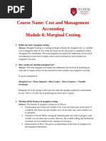 QAB Mod 4 Marginal Costing