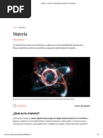 1.1 Materia - Concepto, propiedades, clasificación y ejemplos