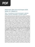 S10  Módulo 2 JUICIO DE AMPARO