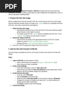 To set up a Palo Alto Networks Firewall in EVE-NG (Emulated Virtual Environment Next Generation), you need to follow several steps for initial configuration and deployment