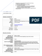 Format CV Bando