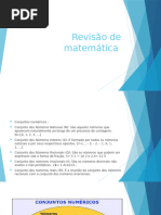 Revisão de matemática