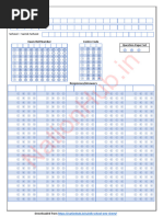 Aissee Omr Sheet Class 6