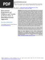 Educational Experiences of Children and Youths in Foster Care_ a Multidimensional Approach