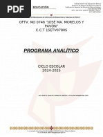 PROGRAMA ANALÍTICO