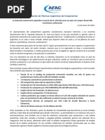 Comunicado AFAC contra Espert