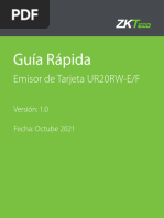 Guia-Rapida Emisor de Tarjeta UR20RW-E/F