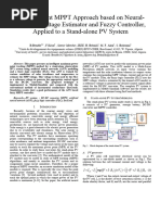 An Intelligent MPPT Approach based on NeuralNetwork Voltage Estimator and Fuzzy Controller,