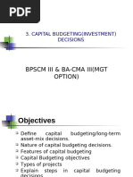 3 Capital Budgeting