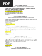 Anatomy end module MSK exam 2