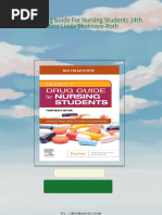 Download Complete Mosby's Drug Guide For Nursing Students 14th Edition Linda Skidmore-Roth PDF for All Chapters