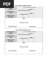 ACTA DE ATENCION A PADRES DE FAMILIA