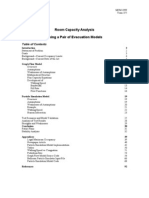 Room Capacity Analysis Using A Pair of Evacuation Models