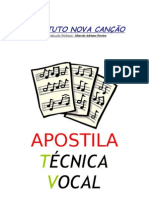 Apostila de Técnica Vocal