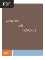 Lecture 7 - Algorithms and Flow Charts