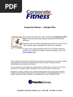 Basic Fitness Center Budget Template