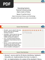 Tutorial5 Constructing Alarm Clock in Pintos