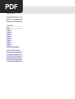 OSCA correspondence tables