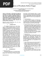 Fabrication of Prosthetic Robot Finger