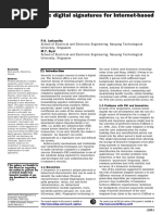 2001 Novel biometric digital signatures for Internet-based стаття 21