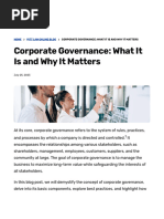 Corporate Governance Pitt Law