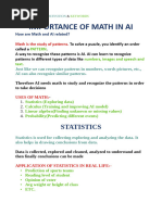 AI Notes Gen AI & Maths in AI