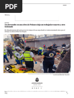 Un derrumbe en una obra de Polanco deja un trabajador muerto y otro lesionado _ EL PAÍS México