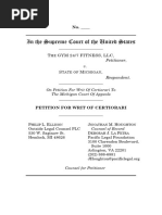 Petition for a Writ of Certiorari, The Gym 24/7 Fitness, LLC v. Michigan, No. 24-____ (U.S. Jan. 15, 2025)