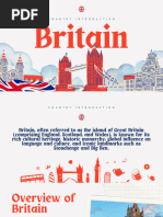 Britain Introduction Presentation in Blue and Red Informative Style