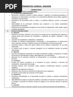 Temario Psu Ciencias - Biología