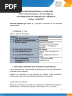 GUIA FASE 3- Diagnóstico Financiero de una empresa internacional