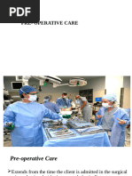 4. Pre- Operative Care