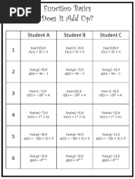 Does It Add Up Function Basics with Answers