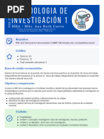 Sílabo Métodos de Investigación 1