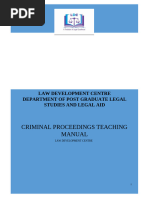 Criminal Proceedings Teaching Manual